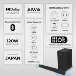 Aiwa KANDO - AW-SSB120 Signature Sound | Sound bar with Bluetooth V5.3 and Powerful Bass - Image 5