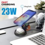 Honeywell Zest Wireless Trio 3-in-1 Platinum Series Foldable 23W Magnetic Wireless Fast Charger - Image 4
