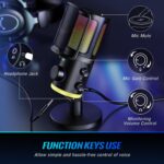 FIFINE Ampligame AM6 Gaming PC Microphone (Black) - Image 2