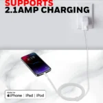 Honeywell Apple Lightning Charge And Sync Non Braided Cable 1.2 Meter (White) - Image 3