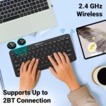 ZEBRONICS K4000MW Wireless Keyboard with 2 Bluetooth & 2.4 GHz Wireless Connection - Image 5