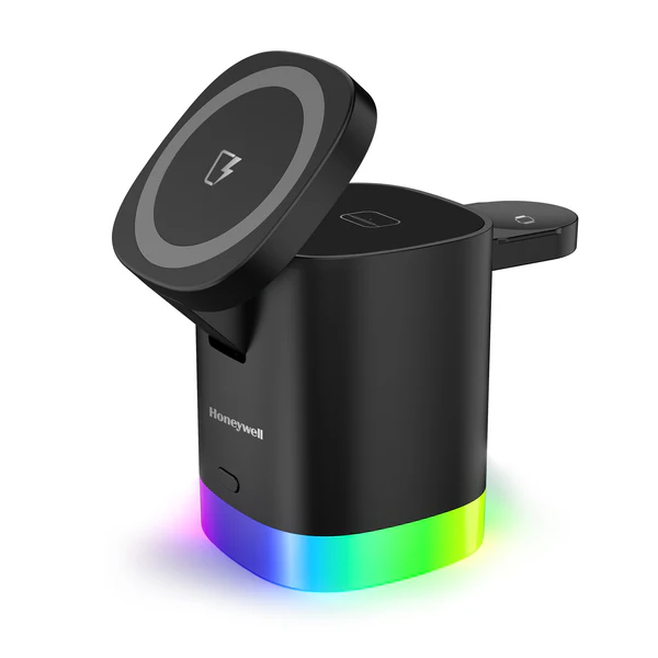 Honeywell Zest Wireless Cube 3-in-1 MagSafe Compatible 23W Magnetic Wireless Fast Charger