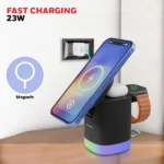 Honeywell Zest Wireless Cube 3-in-1 MagSafe Compatible 23W Magnetic Wireless Fast Charger - Image 3