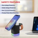 Honeywell Zest Wireless Cube 3-in-1 MagSafe Compatible 23W Magnetic Wireless Fast Charger - Image 2