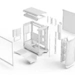Fractal Design Meshify 3 TG Clear Tint ATX Mid Tower PC Case (White)