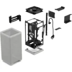 Fractal Design Mood Mini-ITX Small Form Factor Case (Light Gray)