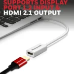 Honeywell Mini Display Port to HDMI Adapter, White - Image 2