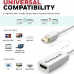 Honeywell Mini Display Port to HDMI Adapter, White - Image 3