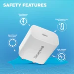 Honeywell Zest 20W PD Type C Wall Charger (White) - Image 2