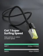 UGREEN NW150 Cat 7 Round Ethernet Cable 1m-80421 - Image 3