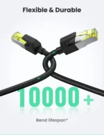 UGREEN NW150 Cat 7 Round Ethernet Cable 3m-80424 - Image 2