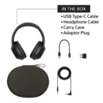 Sony WH-1000XM4 Wireless Noise Cancellation Headphones, Bluetooth Headset with Mic Alexa Voice Control (BLACK)