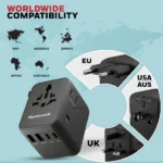 Honeywell Universal Travel Adapter 45W, 7 in 1 Fast Charging black - Image 5