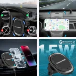Honeywell Zest MagSafe 15W Black Wireless Phone Mount Car Charger, HC000056/CHG/BLK/MS/15W - Image 2