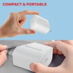 Honeywell Zest 20W PD Type C Wall Charger (White) - Image 5