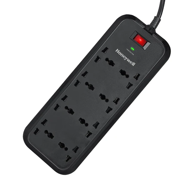 Honeywell 8 Socket Surge Protector Extension Board