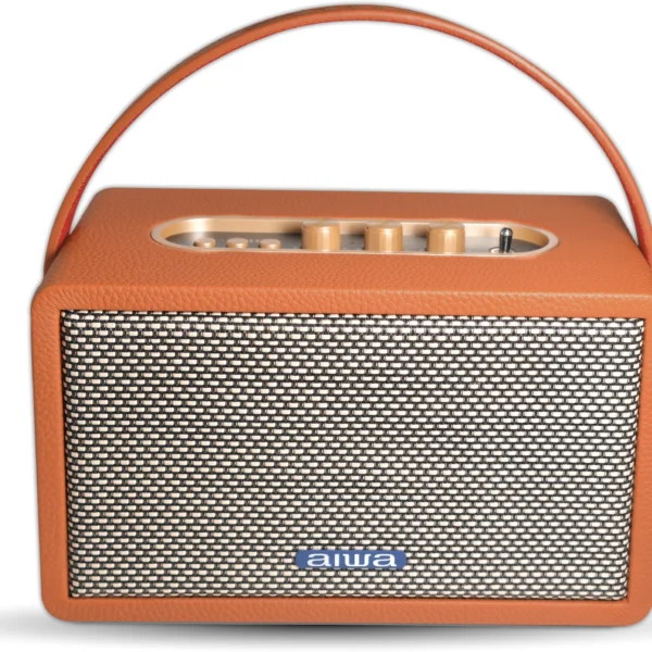 Aiwa RS-X 100 Natsukasii Pro (Brown) Bluetooth Speaker with Powerfull Bass