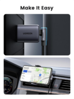 Ugreen US334 Usb-C 2.0 To Angled Usb-C M/M Braided Cable With Aluminium Shell 2M (Black)-70645 - Image 4