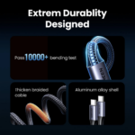 UGREEN US561 2-in-1 Universal PD Fast Charging Cable 5A Max-35087 - Image 2