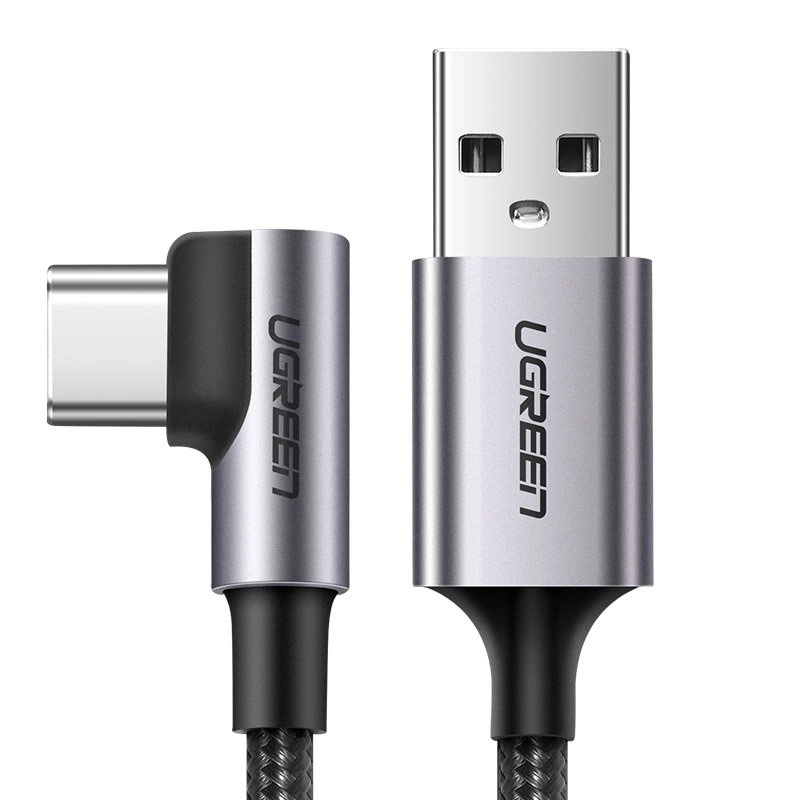 00c9b97c4bb149358b262c5cb88eb015-product-assets Ugreen US334 USB-C to USB-C PD Fast Charging 90 Degree Cable Black 3m-20583