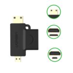 Ugreen HD129 HDMI Female to Micro HDMI plus Mini HDMI Male 4K Adapter-20144 - Image 2