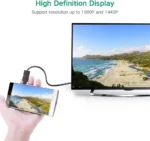 Ugreen Micro HDMI Male to HDMI Female Adapter (Black)-20106 - Image 4