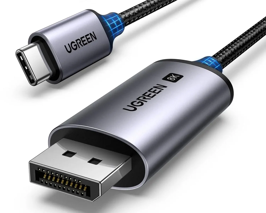 25157_01 Ugreen CM556 USB-C to DisplayPort 8K Cable 1m-25157