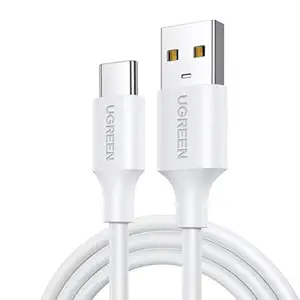 UGREEN US288 USB-A 2.0 to USB-C Cable Nickel Plating Aluminum Braid 2m (White)-60133