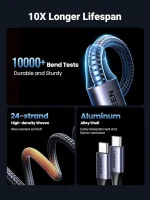 UGREEN US561 2-in-1 Universal PD Fast Charging Cable 5A Max-35087 - Image 5