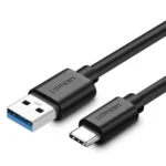 Ugreen US184 USB 3.0 A Male to Type C Male Cable Nickel Plating 2m Black-20884 - Image 2