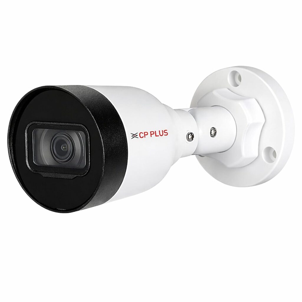 CP PLUS 2MP Full HD Network IR Bullet Camera with Built-in Mic – 30M Night Vision, PoE & IP67 Weatherproof CCTV Camera (CP-UNC-TA21L3C-Q-0360)