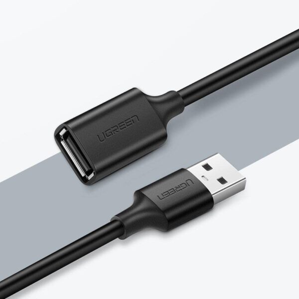 Ugreen US103 USB 2.0 A Male to A Female Cable 1m (Black)-10314