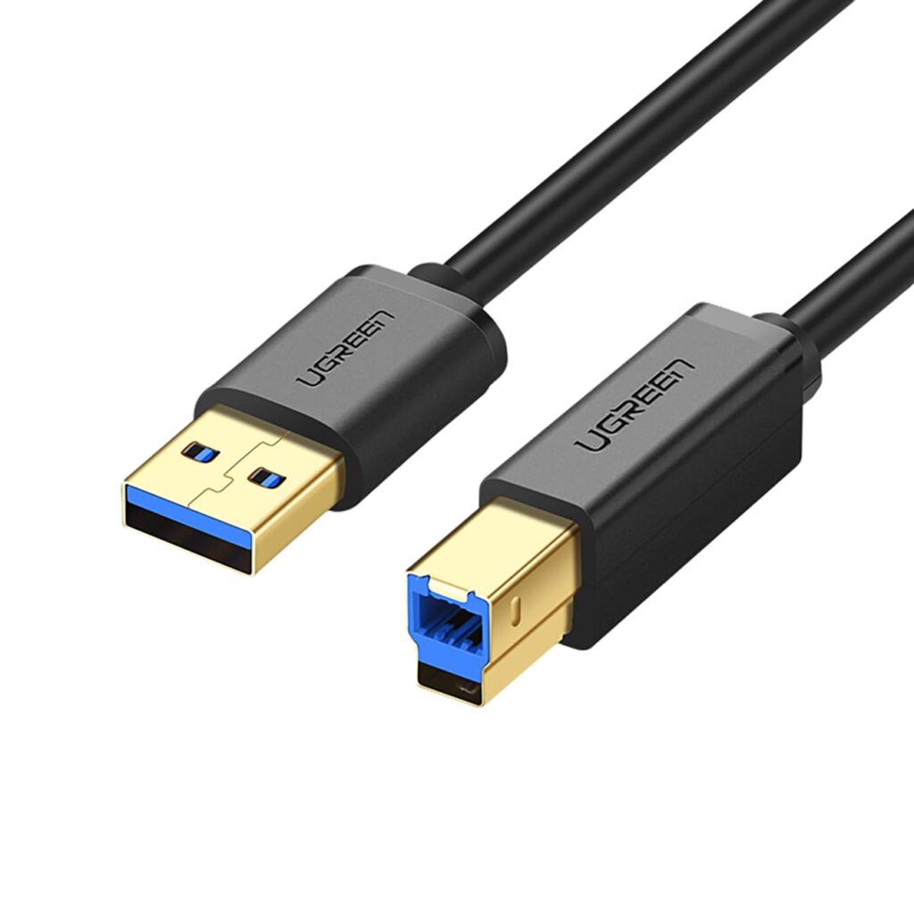 UGREEN US210 USB 3.0 AM to BM Print Cable 1m (Black)-30753