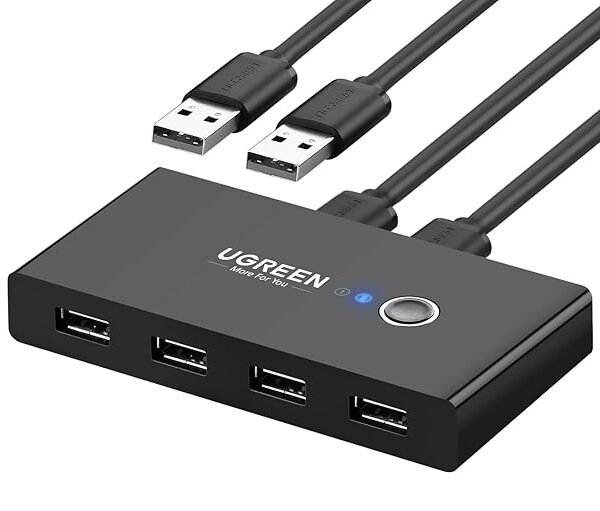 Ugreen US216 2 In 4 Out USB 2.0 Sharing Switch Box-30767