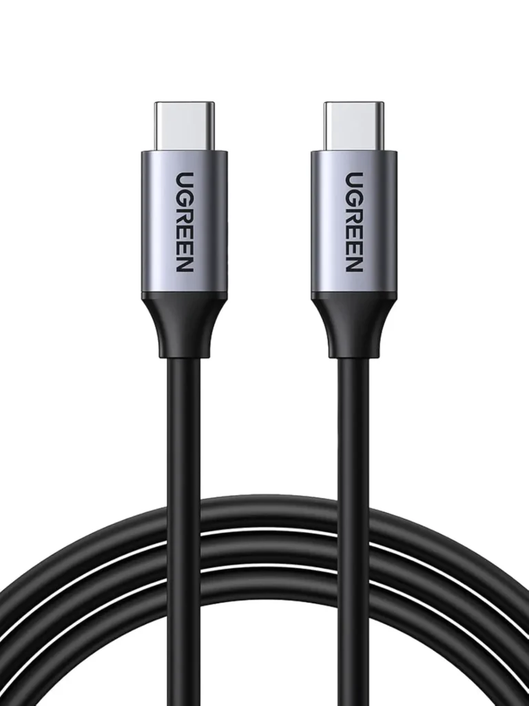 Ugreen US161 USB 3.1 Type C Male to Type C Male Cable Nickel Plating Aluminum Shell 1.5m Gray-50751