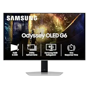 Samsung 27" Odyssey G6 QHD Gaming Monitor 240Hz – LS27DG610SWXXL