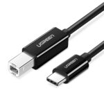 UGREEN US241 USB-C to USB-B 2.0 Printer Cable 2m (Black)-50446