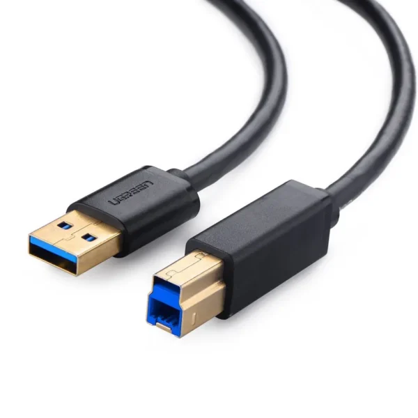 UGREEN US210 USB 3.0 AM to BM Print Cable 2m (Black)-10372