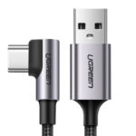 UGREEN US284 Right Angle USB-A to USB-C Cable 3m (Space Gray)-70255