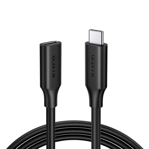 Ugreen US353 USB-C/M to USB-C/F Gen2 5A Extension Cable 1m (Black)-10387