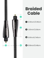 Ugreen AV122 Toslink Optical Audio Cable 1m (Black)-70890 - Image 8