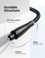 Ugreen AV122 Toslink Optical Audio Cable 1m (Black)-70890 - Image 7