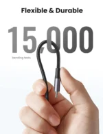 Ugreen US304 Usb-C To Lightning M/M Cable Aluminum Shell Braided 1M (Black)-60759 - Image 2