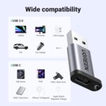 UGREEN US276 USB-A 3.0 to USB-C Adapter (Gray)-50533 - Image 3