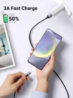 UGREEN US287 USB-A to USB-C Fast Charging Cable 3A Max Black 3m-60826 - Image 3
