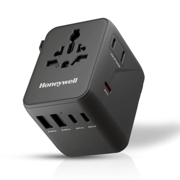 Honeywell 1 Pc 70W World Travel Adapter Black