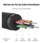 Ugreen AV118 3.5mm Male to 3.5mm Female Extension Braid 1m Black-40673 - Image 5