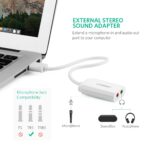 Ugreen US205 Usb 2.0 External Sound Adapter (White)-30143 - Image 6