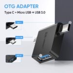 Ugreen 30453 2 In 1 Adapter Micro Usb Male + Usb Type C Male To Usb 3.0 Female-30453 - Image 5