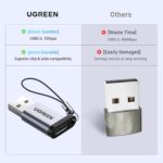UGREEN US276 USB-A 3.0 to USB-C Adapter (Gray)-50533 - Image 4